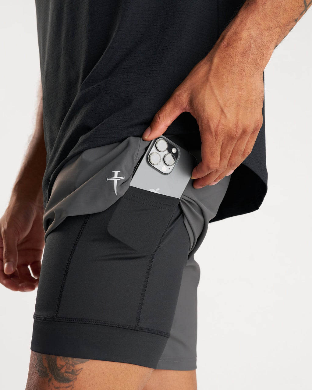 Vapor-Lite™ Liner Short "Cross" - Space Grey