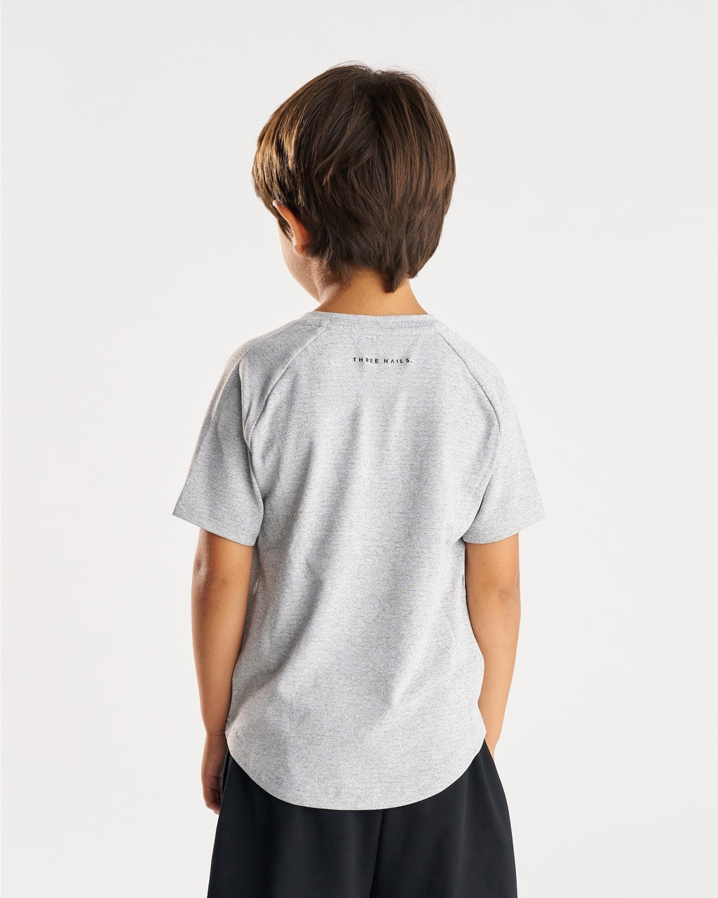 Youth Aion-Lite™ Tee "Cross" - Grey Marl