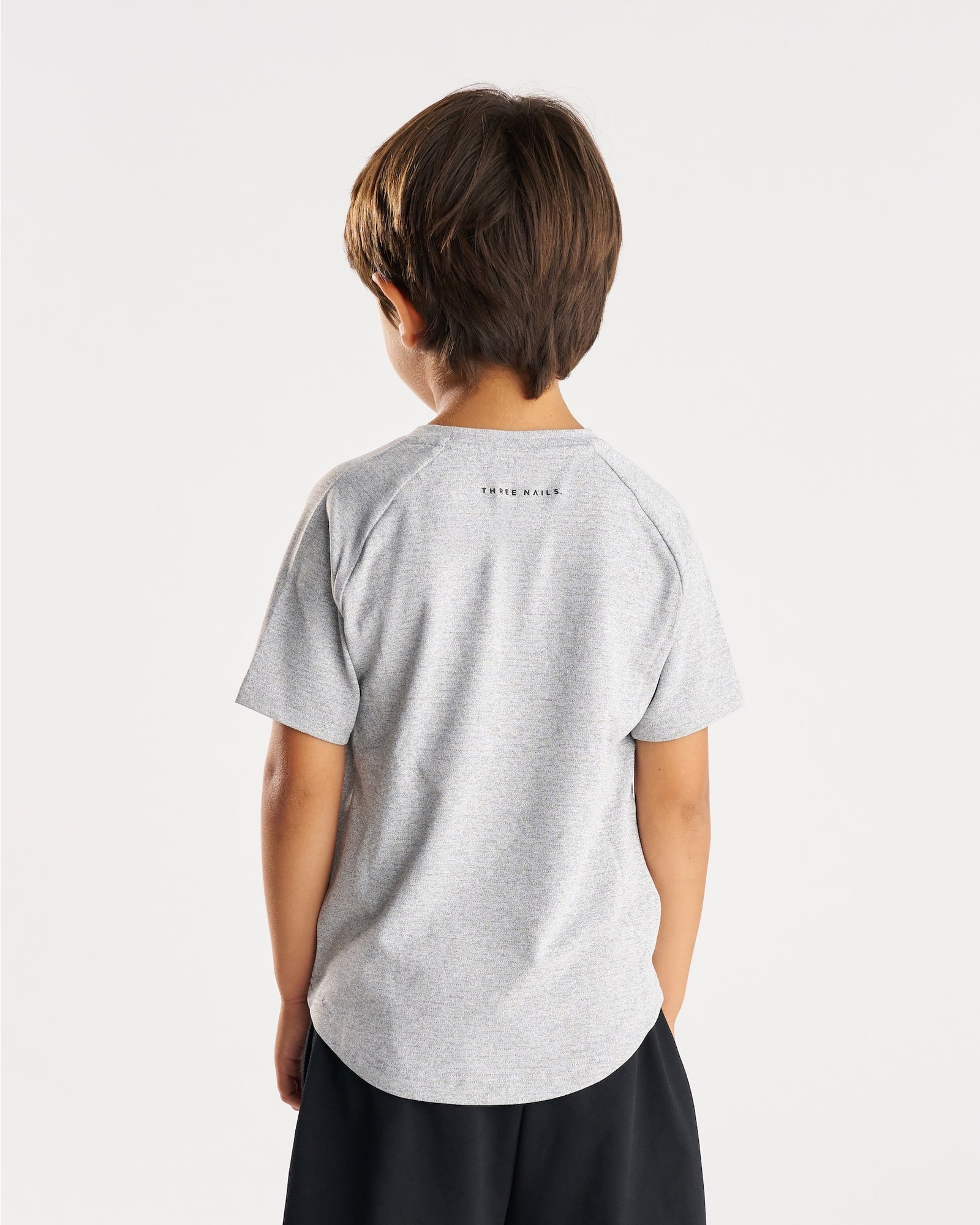 Youth Aion-Lite™ Tee "Cross" - Grey Marl
