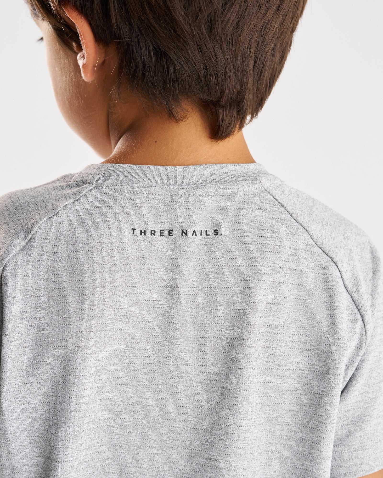 Youth Aion-Lite™ Tee "Cross" - Grey Marl