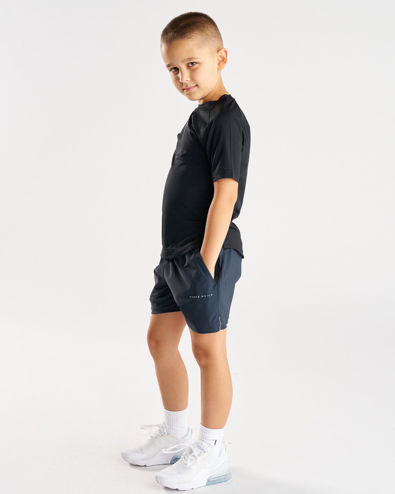 Youth Vapor-Lite™ Hybrid Short - Midnight Navy