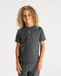 Youth Pro-Tech Tee "Cross" - Space Grey