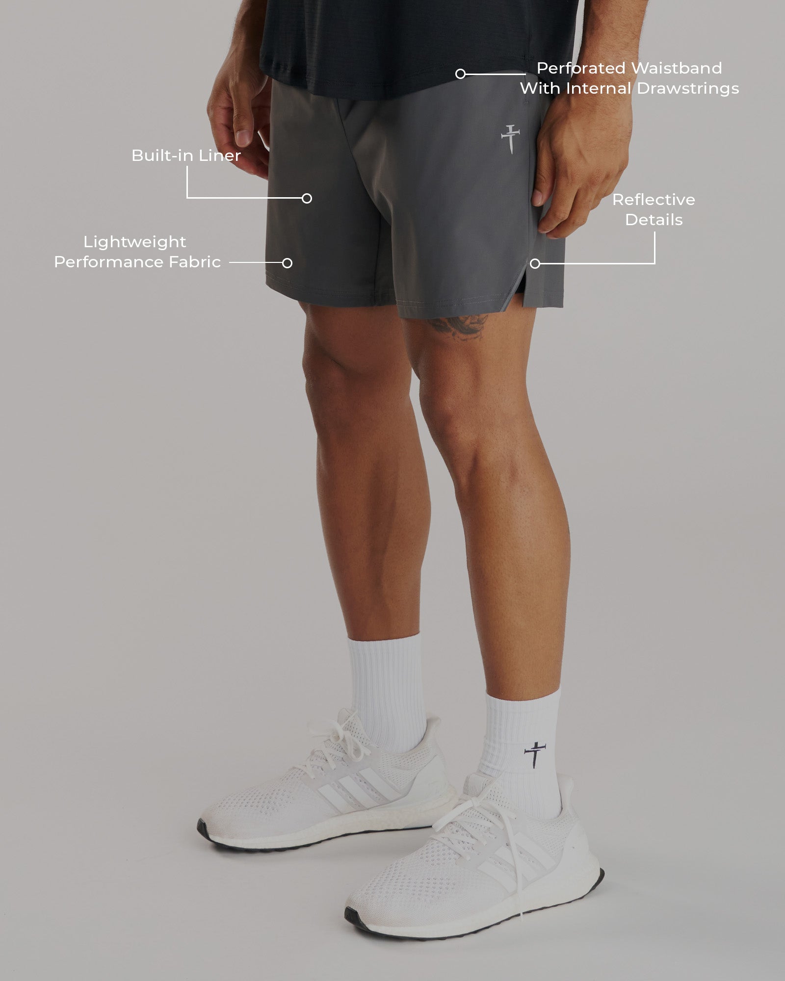Vapor-Lite™ Liner Short "Cross" - Space Grey